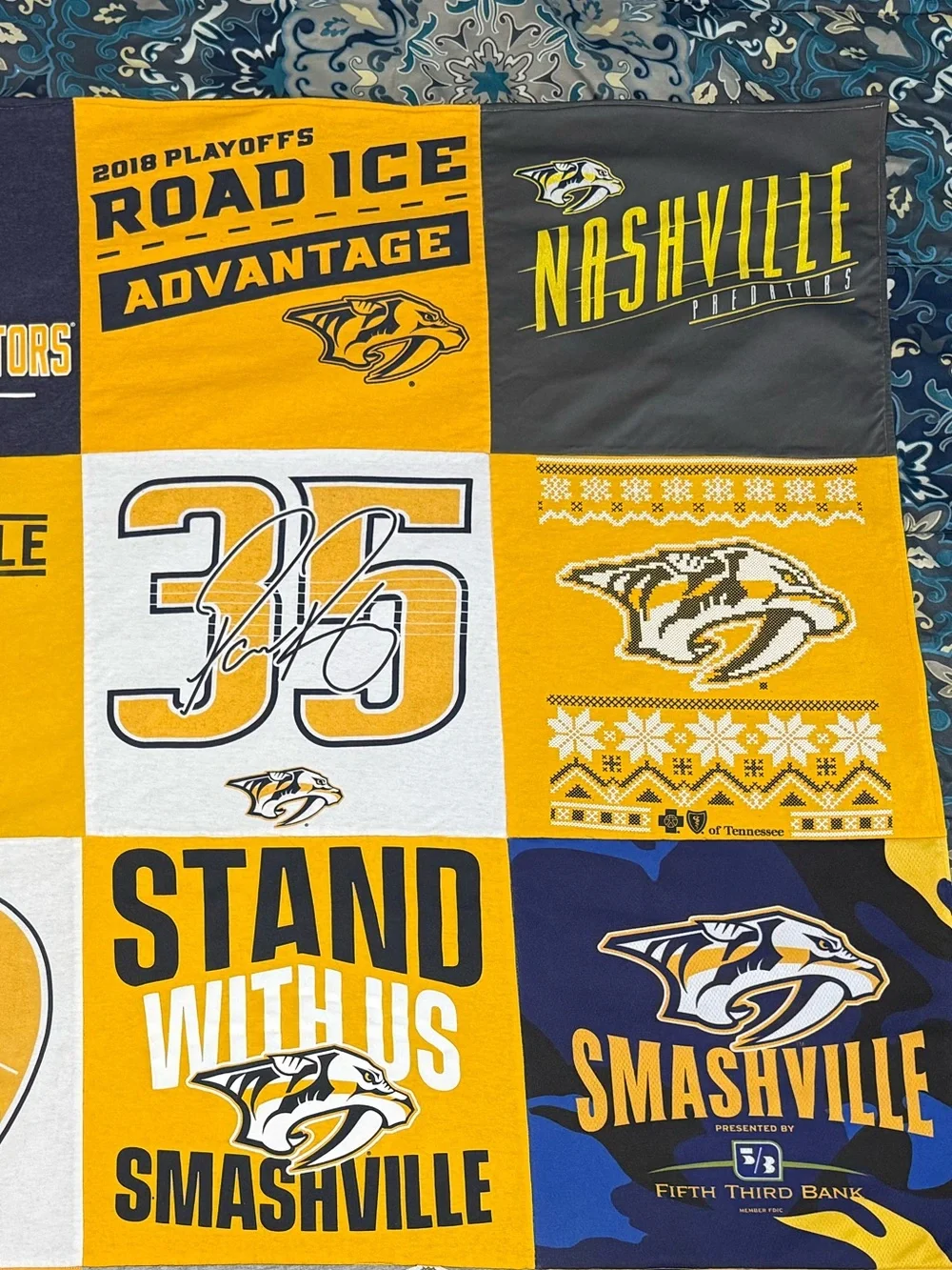 Nashville Predators T-Shirt Blanket